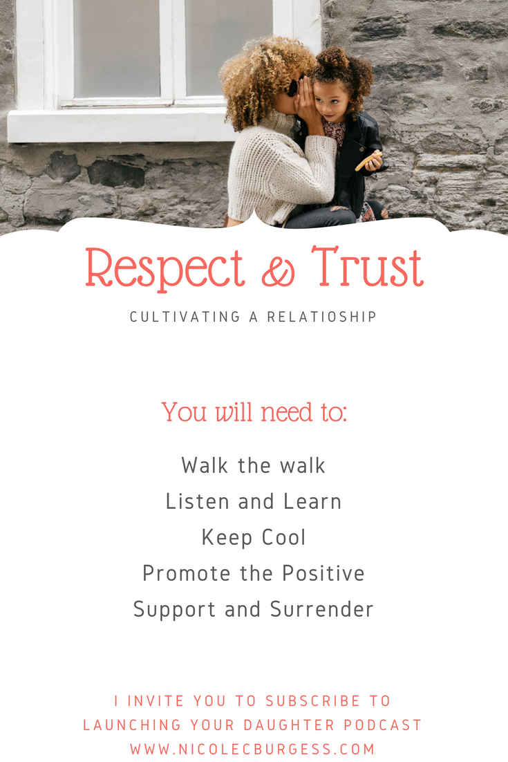 Cultivating trust and respect between parents and teen daughters. 