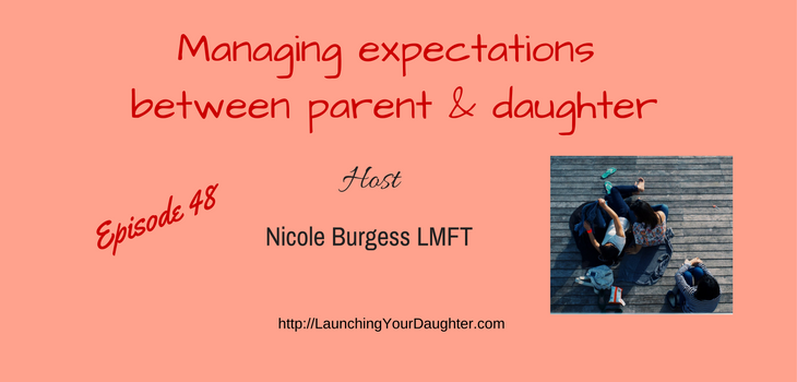 Managing expectations and letting go in families